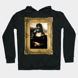 Funny Mona Lisa Mask T-Shirt Hoodie